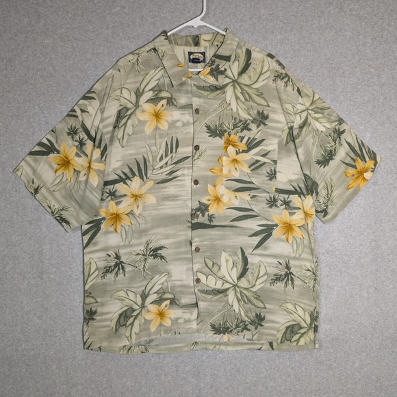Tommy Bahama Other - Tommy Bahama Shirt Mens XL Green Floral Palm Tropical Island Retro Relaxed Fit